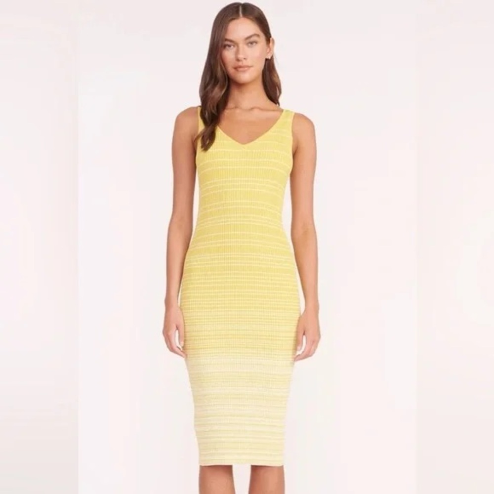 Yellow Sleeveless Midi Dress